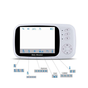 LCD Audio Video Music Intercom IR - Babyougo